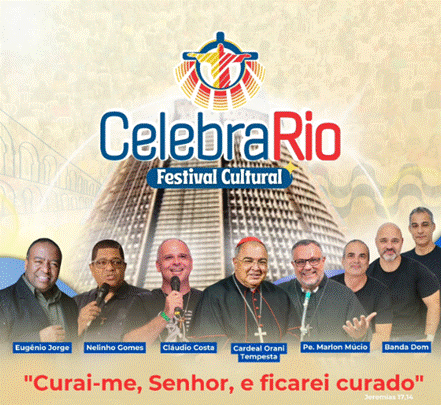 CelebraRio 2025 reúne fiéis na Catedral Metropolitana do Rio para um dia de fé, música e oração