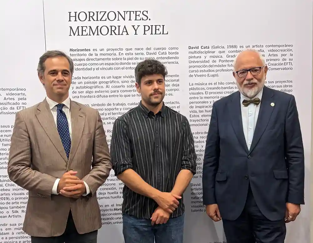 Abertura de “Horizontes. Memória e pele”, de David Catá, no Instituto Cervantes RJ